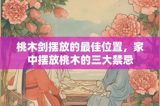 桃木剑摆放的最佳位置，家中摆放桃木的三大禁忌