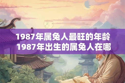 1987年属兔人最旺的年龄 1987年出生的属兔人在哪个年龄段最为吉利