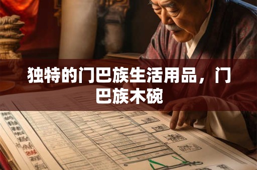 独特的门巴族生活用品，门巴族木碗
