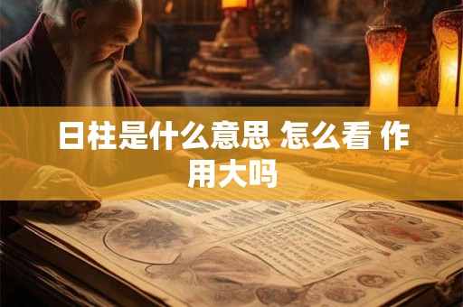 日柱是什么意思 怎么看 作用大吗