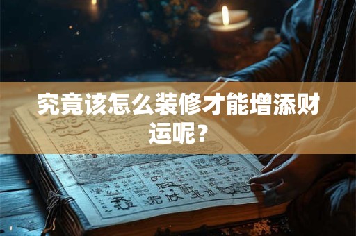 究竟该怎么装修才能增添财运呢？