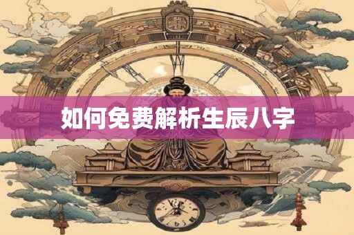 如何免费解析生辰八字