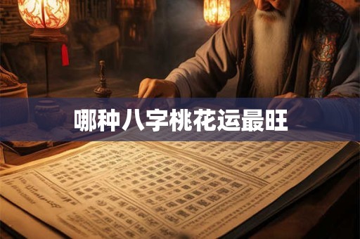 哪种八字桃花运最旺