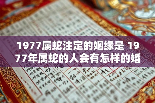 1977属蛇注定的姻缘是 1977年属蛇的人会有怎样的婚姻命运