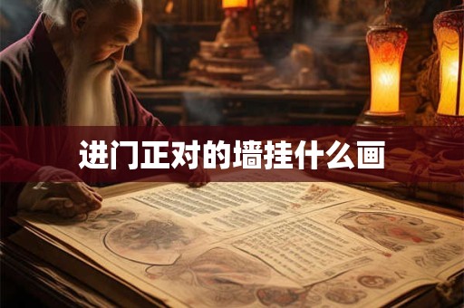 进门正对的墙挂什么画