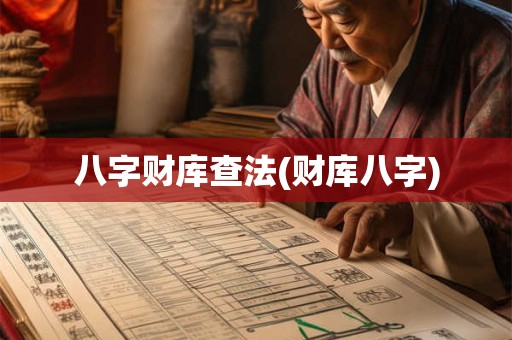 八字财库查法(财库八字)