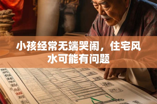 小孩经常无端哭闹,住宅风水可能有问题 小孩经常无端哭闹,住宅风水可能有问题