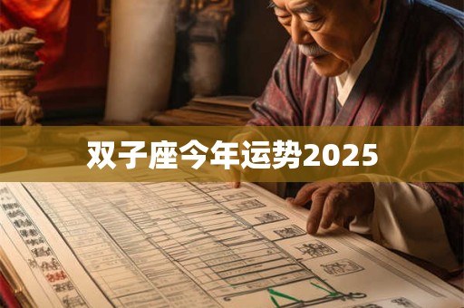 双子座今年运势2025 双子座今年运势2025