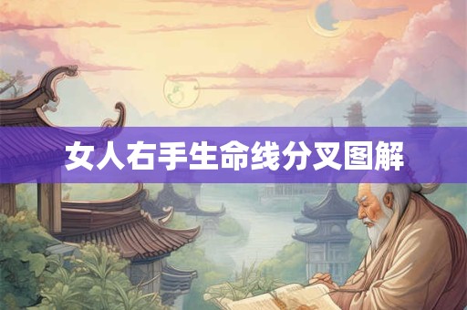女人右手生命线分叉图解
