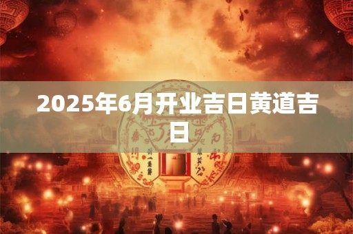 2025年6月开业吉日黄道吉日