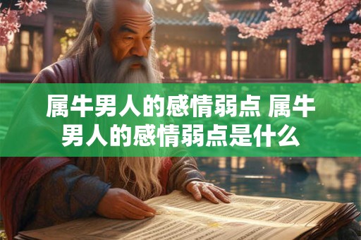 属牛男人的感情弱点 属牛男人的感情弱点是什么