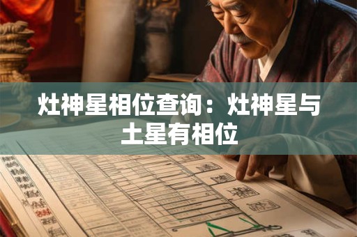 灶神星相位查询：灶神星与土星有相位