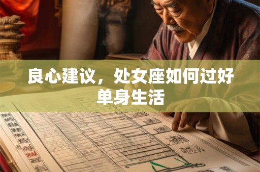 良心建议，处女座如何过好单身生活