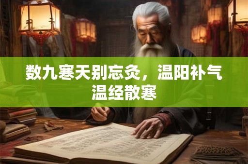 数九寒天别忘灸，温阳补气温经散寒