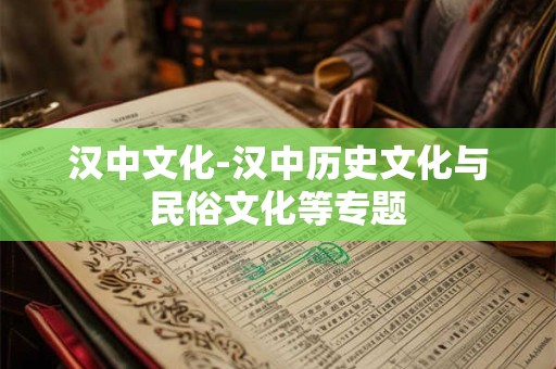 汉中文化-汉中历史文化与民俗文化等专题