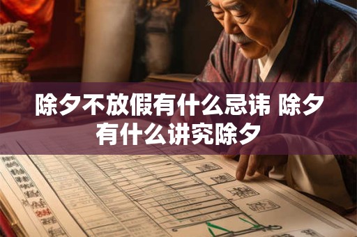 除夕不放假有什么忌讳 除夕有什么讲究除夕