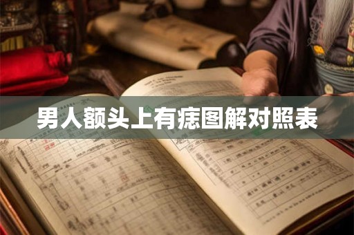 男人额头上有痣图解对照表