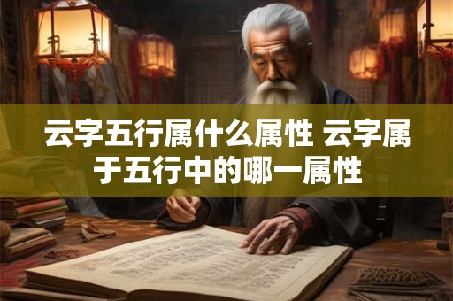 云字五行属什么属性 云字属于五行中的哪一属性