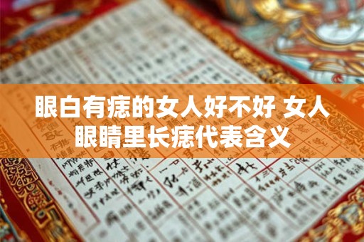 眼白有痣的女人好不好 女人眼睛里长痣代表含义