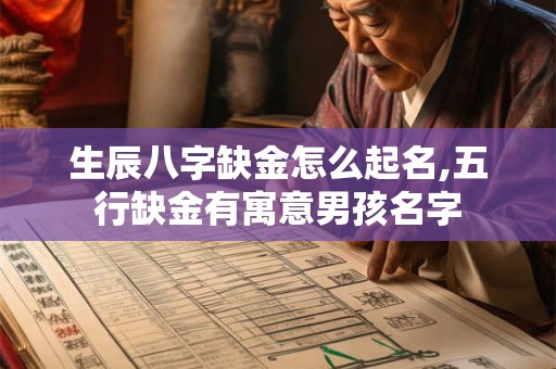 生辰八字缺金怎么起名,五行缺金有寓意男孩名字