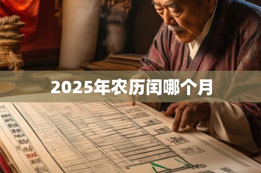 2025年农历闰哪个月
