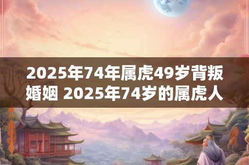 2025年74年属虎49岁背叛婚姻 2025年74岁的属虎人会不会背叛婚姻他已经49岁了