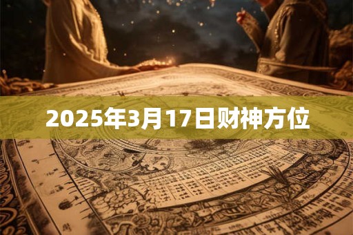 2025年3月17日财神方位