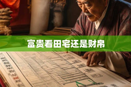 富贵看田宅还是财帛