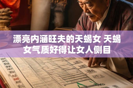 漂亮内涵旺夫的天蝎女 天蝎女气质好得让女人侧目
