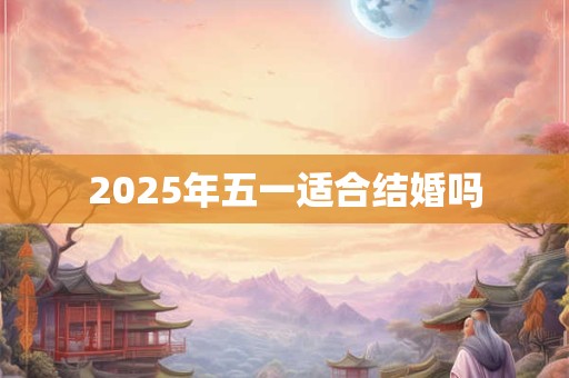 2025年五一适合结婚吗