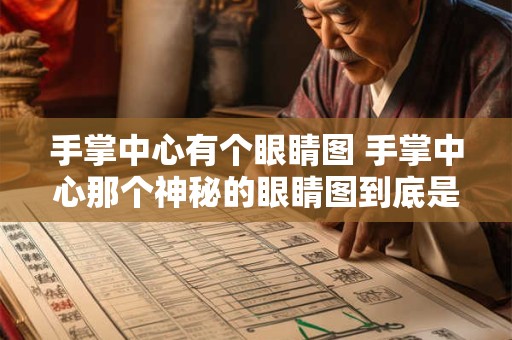 手掌中心有个眼睛图 手掌中心那个神秘的眼睛图到底是什么有什么作用