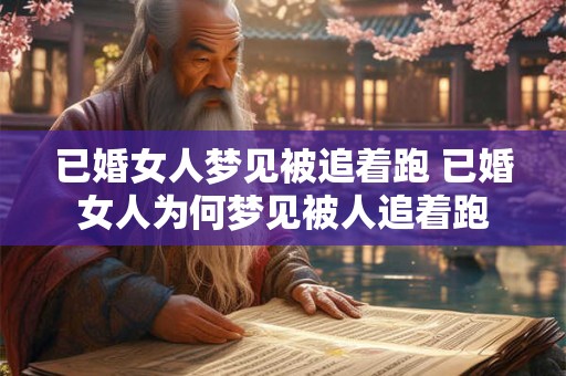 已婚女人梦见被追着跑 已婚女人为何梦见被人追着跑