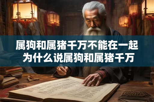 属狗和属猪千万不能在一起 为什么说属狗和属猪千万不能在一起