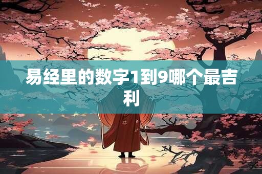 易经里的数字1到9哪个最吉利