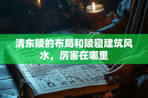 清东陵的布局和陵寝建筑风水，厉害在哪里