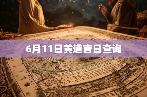 6月11日黄道吉日查询