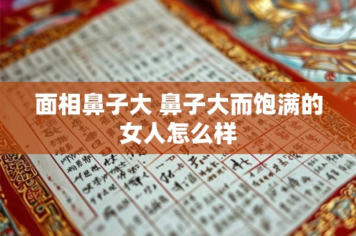 面相鼻子大 鼻子大而饱满的女人怎么样