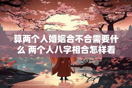 算两个人婚姻合不合需要什么 两个人八字相合怎样看