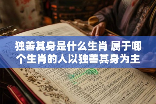 独善其身是什么生肖 属于哪个生肖的人以独善其身为主不受外界干扰