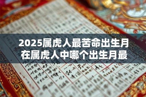 2025属虎人最苦命出生月 在属虎人中哪个出生月最苦命