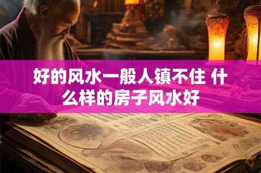 好的风水一般人镇不住 什么样的房子风水好
