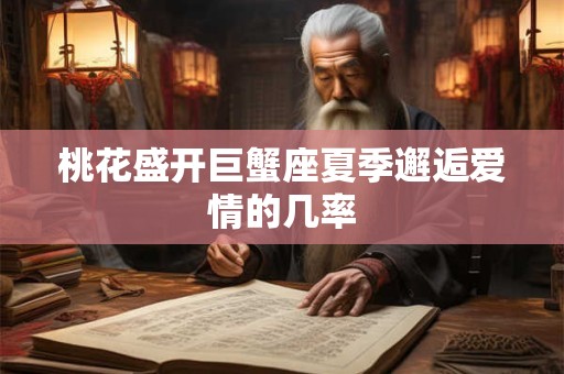桃花盛开巨蟹座夏季邂逅爱情的几率