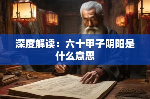 深度解读：六十甲子阴阳是什么意思