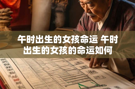 午时出生的女孩命运 午时出生的女孩的命运如何