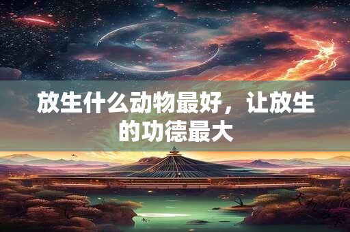 放生什么动物最好，让放生的功德最大