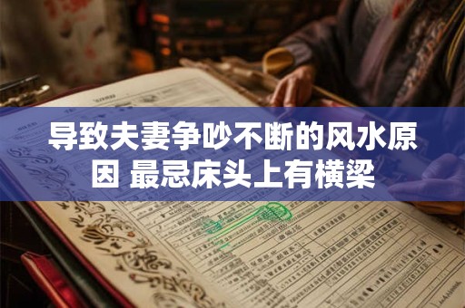 导致夫妻争吵不断的风水原因 最忌床头上有横梁