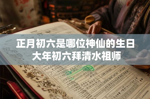 正月初六是哪位神仙的生日 大年初六拜清水祖师