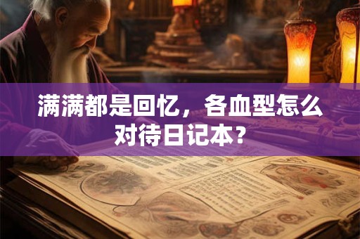 满满都是回忆，各血型怎么对待日记本？
