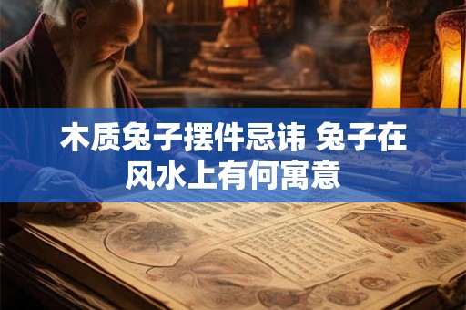 木质兔子摆件忌讳 兔子在风水上有何寓意