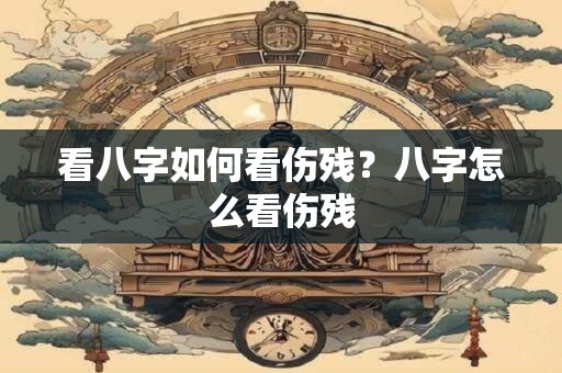 看八字如何看伤残？八字怎么看伤残